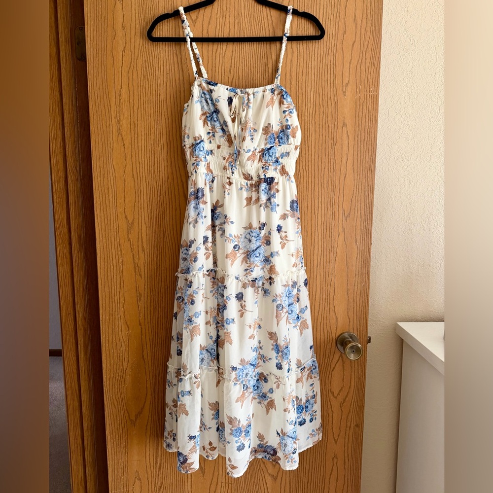 Floral Spaghetti Strap Dress